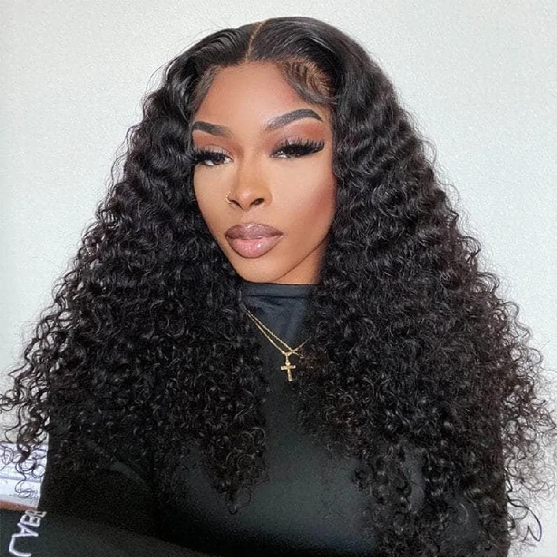 Deep Wave Human Hair 4x4/5x5 HD Skin Melt Lace Glueless Wigs | Real HD Wig