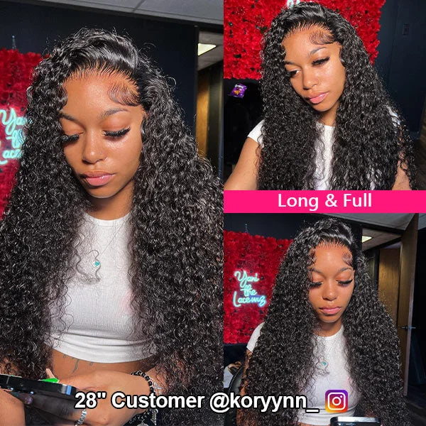 Water Wave Wigs HD Lace Front Wigs Wet And Wavy Brazilian Human Virgin Hair Preplucked Natural Hairline