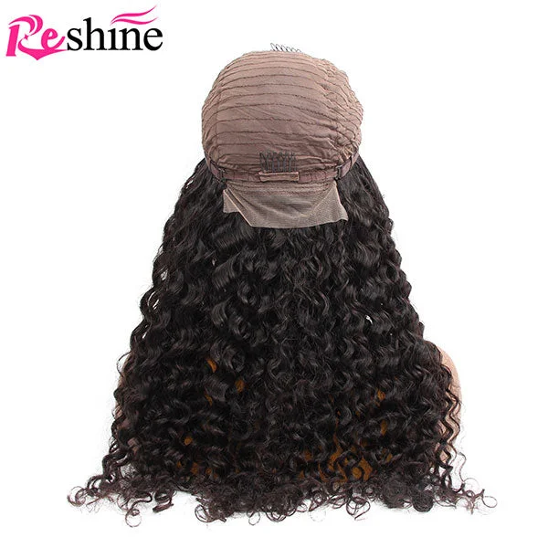 [5x5 HD Lace Wig]  Brazilian Water Curly Hair Closure Wigs Water Wave Human Hair Wigs For Sale