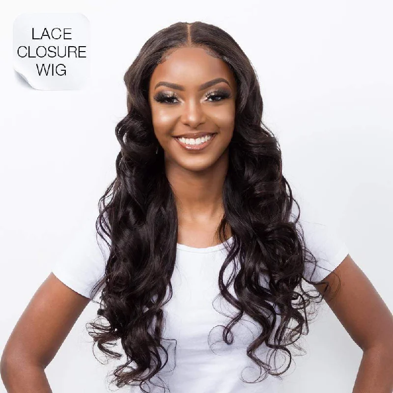 Glueless 4x4 Lace Closure Wig Loose Body Wave