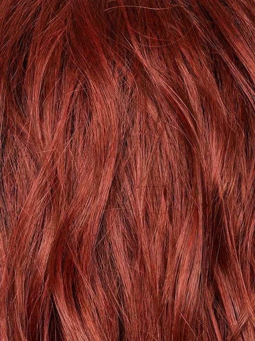 HENNA-RED-R | Bright and Vibrant Red with Cherry Undertones, Rooted with Rich Coffee Bean Brown