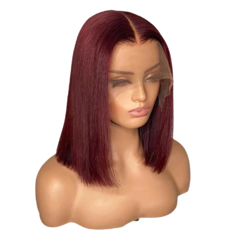 Burgundy Bob Wig