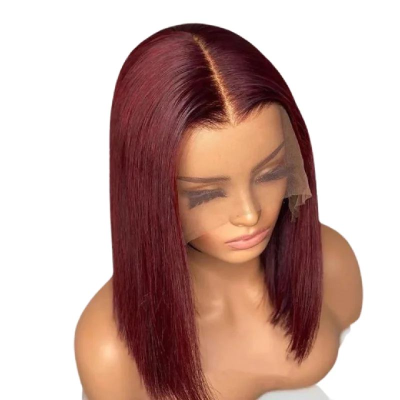 Burgundy Bob Wig