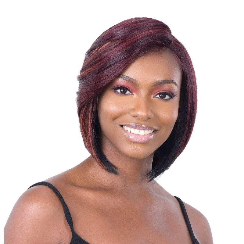 Classy Side Bang Wig Synthetic 5"" Lace Part Wig