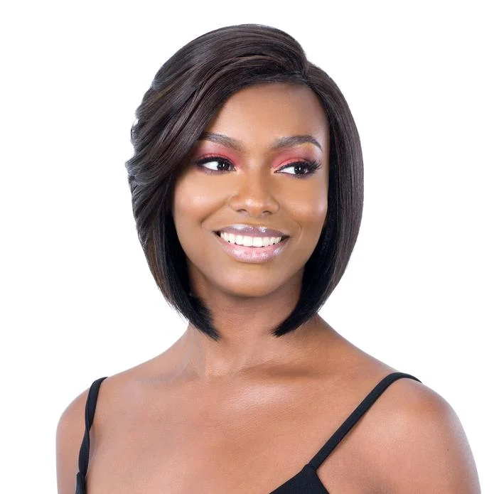 Classy Side Bang Wig Synthetic 5"" Lace Part Wig