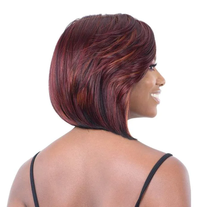 Classy Side Bang Wig Synthetic 5"" Lace Part Wig