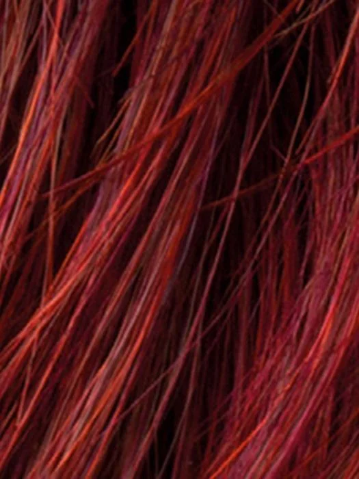 HOT FLAME ROOTED | Bright Cherry Red and Dark Burgundy mix with Dark Roots