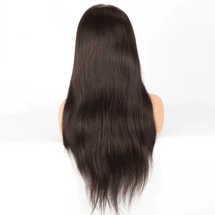 24-30"" Unprocessed Lace Frontal Wig - Dark Brown