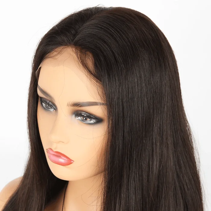 24-30"" Unprocessed Lace Frontal Wig - Dark Brown