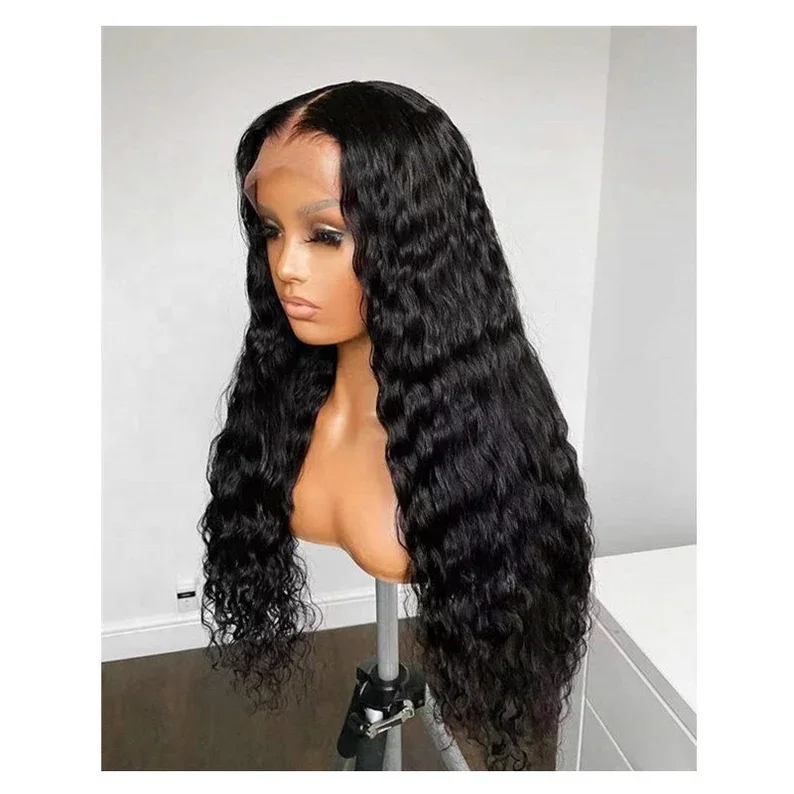 24-30"" Unprocessed Lace Frontal Wig - Dark Brown