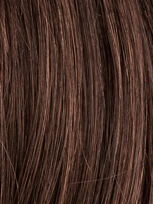 DARK CHOCOLATE ROOTED 4.33 | Darkest Brown Blended with Dark Auburn and Shaded Roots