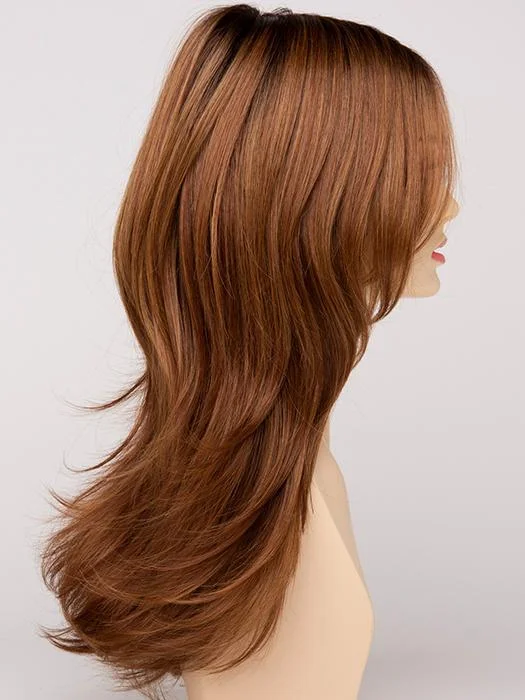 CREAMED COFFEE | Medium Brown roots and base with Cinnamon and Golden Blonde highlights