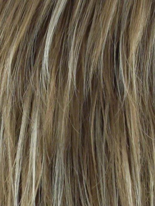 NUTMEG F | Medium Blonde and Honey Brown Base Frosted with Platinum Blonde Highlights