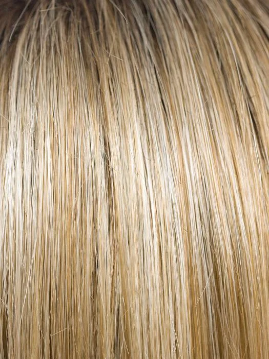 CREAMY TOFFEE-R | Rooted Dark with Light Platinum Blonde and Light Honey Blonde 50/50 blend