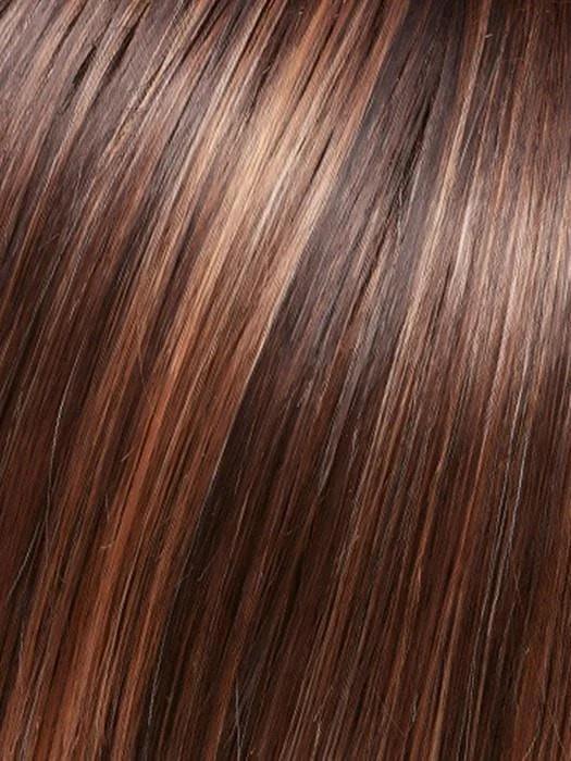 FS6/30/27 TOFFEE TRUFFLE | Brown, Medium Red-Gold, Medium Red-Gold Blonde Blend with Medium Gold Blonde Bold Highlights