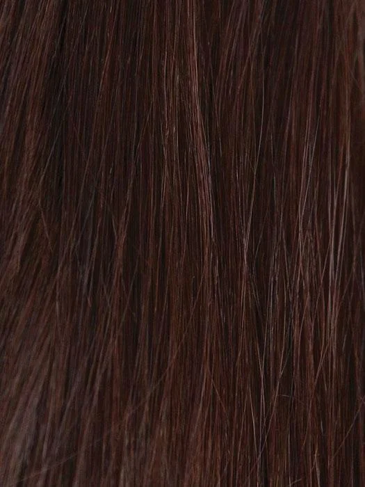 MULBERRY-BROWN Dark chocolate and dark auburn blend with rusty auburn undertones