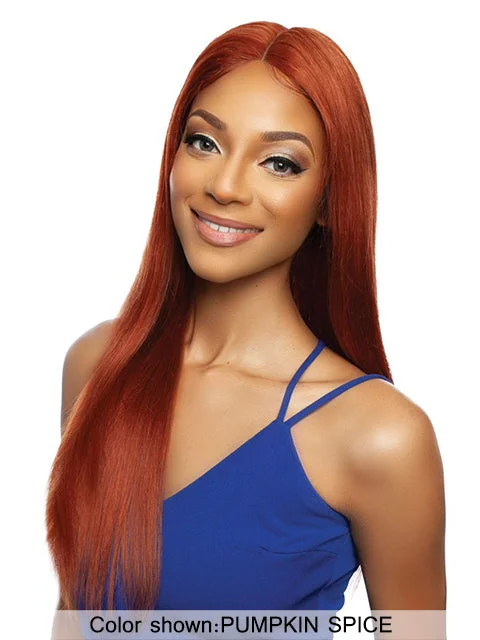 Mane Concept Trill 13A Human Hair HD Pre-Colored Lace Front Wig - TROC210 13A PUMPKIN SPICE STRAIGHT