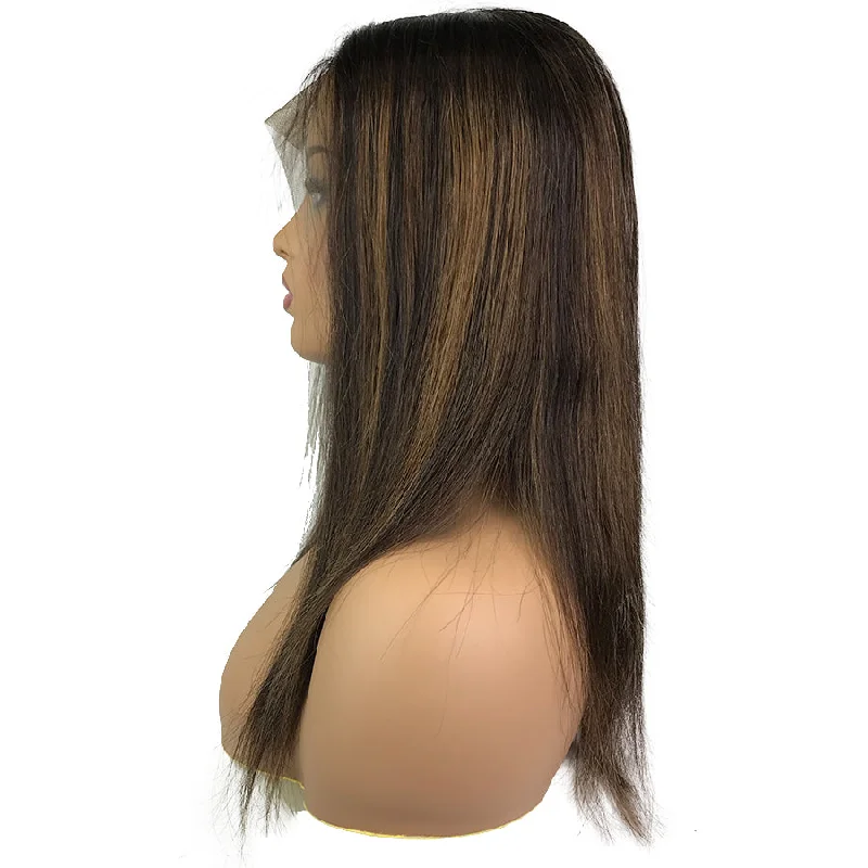 8A Straight Lace Frontal Wig  #2/6/2