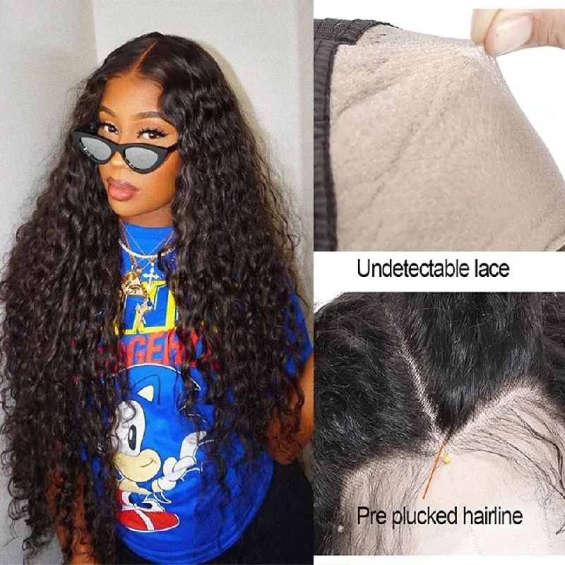 12A Cranberry 13X4/13X6 Lace Front Human Hair Wigs Peruvian Water Wave HD Lace Frontal Wig