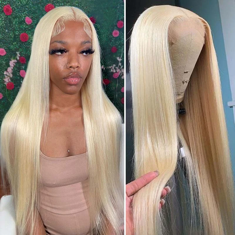 Cranberry 13x4 Lace Front Wigs 613 Blonde Brazilian Straight Human Hair Wigs