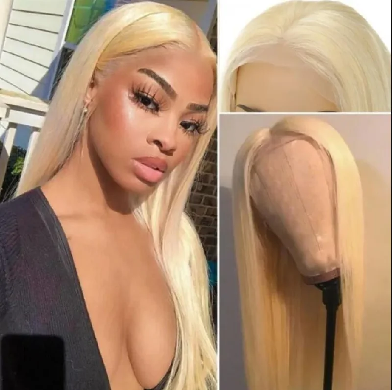 Cranberry 13x4 Lace Front Wigs 613 Blonde Brazilian Straight Human Hair Wigs