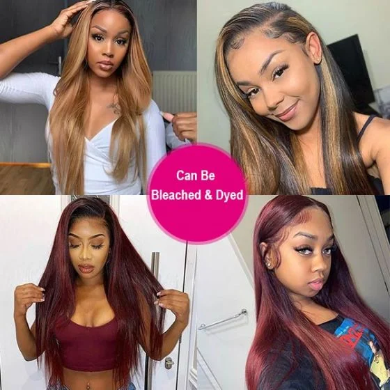 12A Cranberry 13x4/13X6 Lace Front Human Hair Wigs Remy HD Lace Frontal Wig Straight Lace Front Wig