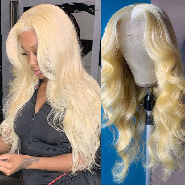 Cranberry 13x4 Lace Frontal Wig 613 Natural Body Wave Wig