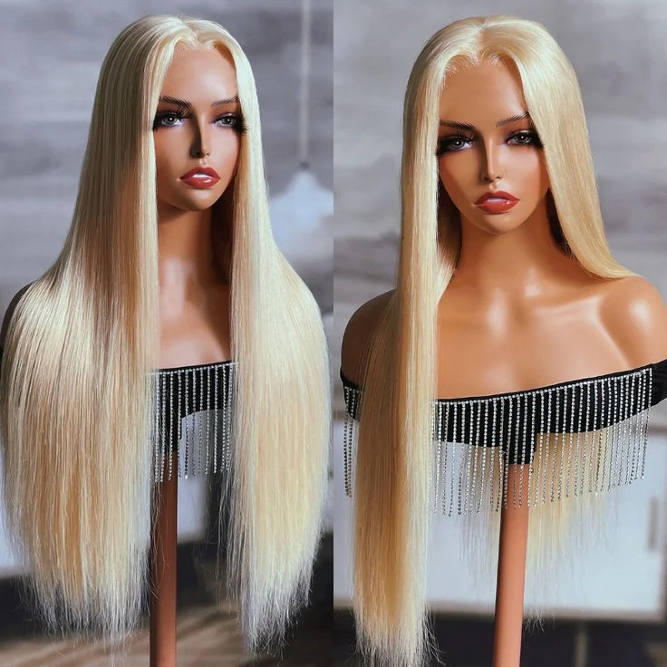 Cranberry Blonde 613 5x5 Straight Lace Wig Virgin Human Hair Lace closure Wig For Black Women