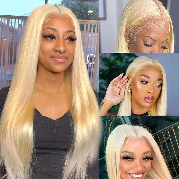 Cranberry Blonde 613 5x5 Straight Lace Wig Virgin Human Hair Lace closure Wig For Black Women