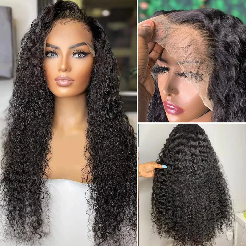 12A Cranberry Curly Human Hair Wig Natural Color 13x4/13X6 Brazilian Remy Hair HD Lace Front Human Hair Wigs