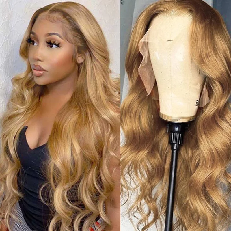 Cranberry GINGER BLONDE BODY WAVE 20 INCHES | 13X1 T-PART LACE WIG