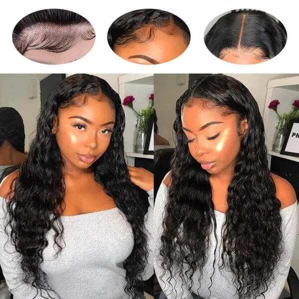 12A Cranberry Indian Human Hair Wigs 13x4 HD Lace Front Deep Wave Wigs For Black Women