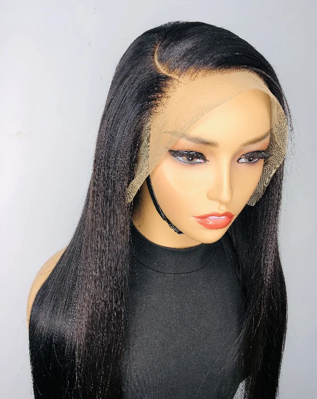 Curved Side Part Lace Frontal Wig