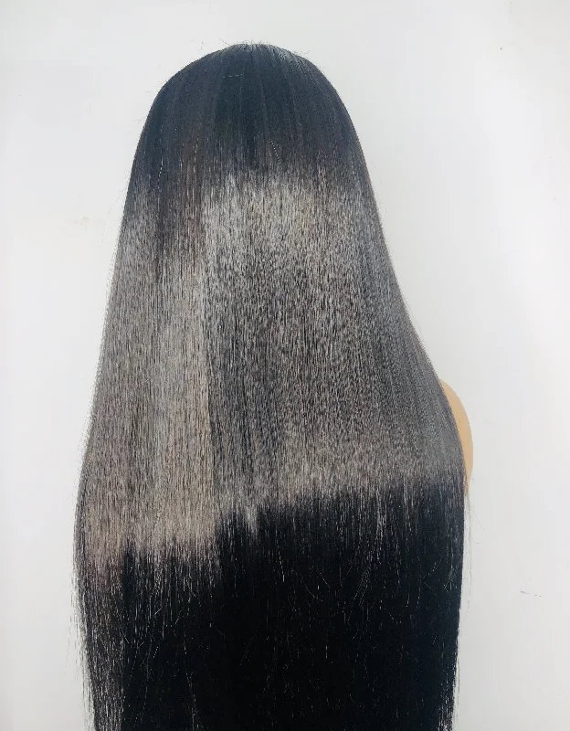 Curved Side Part Lace Frontal Wig