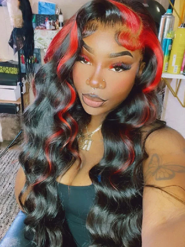 CurlyMe Customized Color Top Grade Human Hair Weave Hairstyles 13x4 Lace Front Wigs