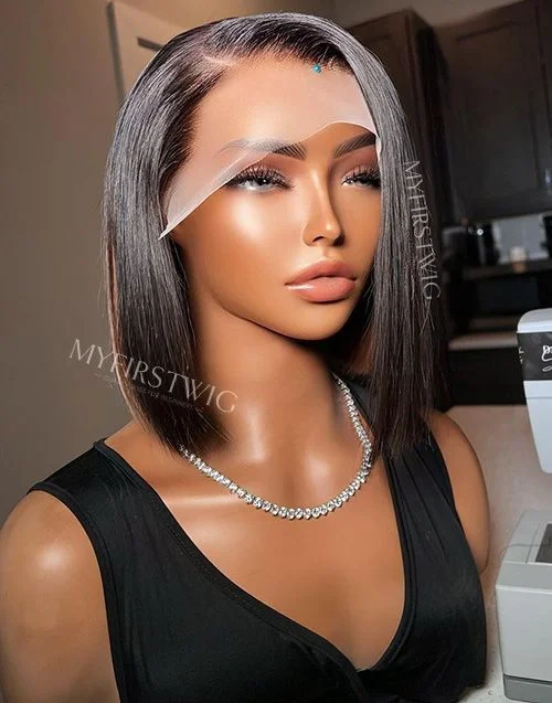 Dainty Secrets - Malaysian Hair Ombre Bob Lace Front Wig - DTS002