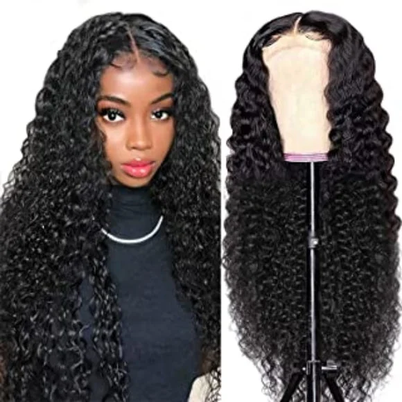 32 Inch Kinky Curly 13x6 HD Transparent Lace Front  Wigs 180 210 250 Density Brazilian Human Hair Vrvogue Hair