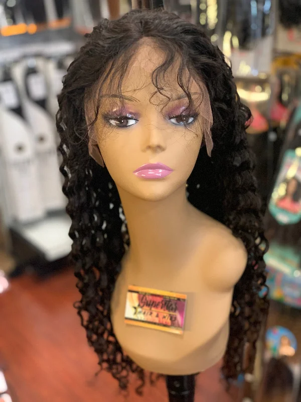 Deep Wave 22” Full lace Brazilian Wig