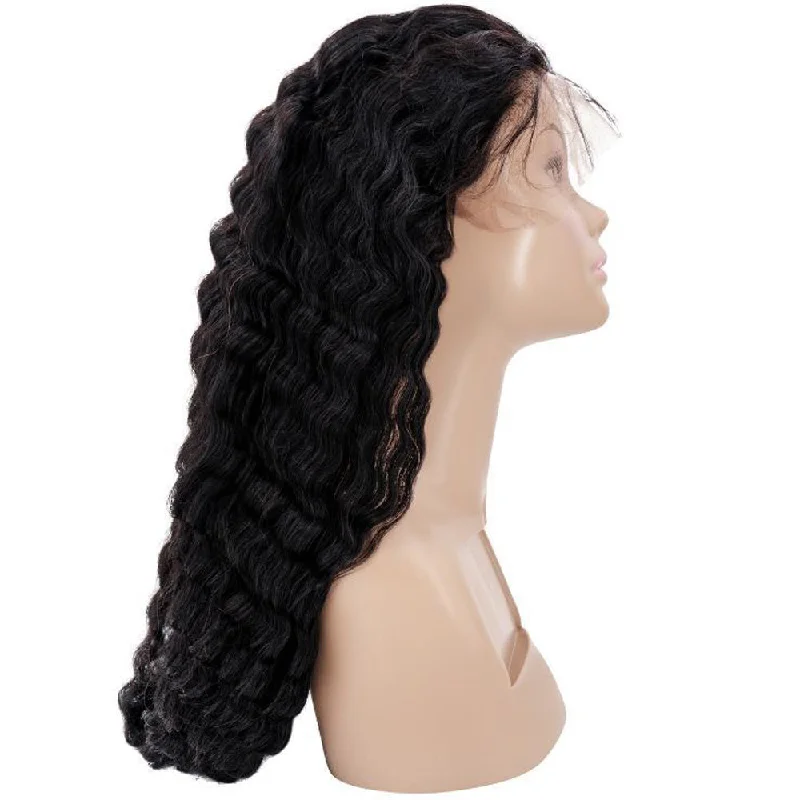 Brazilian Curly Transparent Front Lace Wig