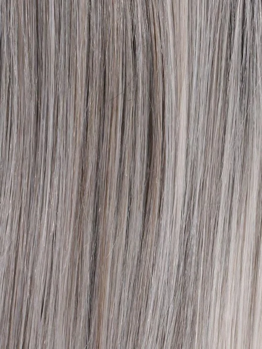 CHROME | Blend of 30% Gray, 10% Gray w/ White Tips w/ Cappuccino Brown Root