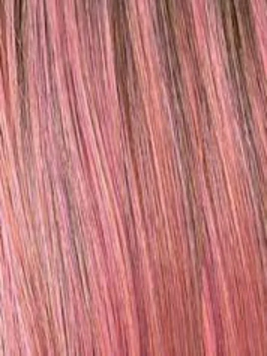 DUSTY ROSA | Pink, Violet mixed w/ Blend of Ash & Pure Blonde Highlights w/ Lt. & Med. Brown Roots blended with Cool-toned Dusty Rose