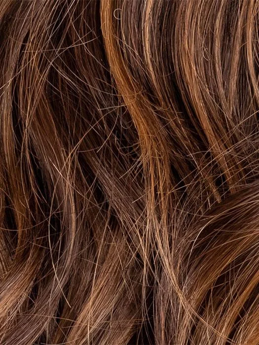 CHOCOLATE-ROOTED | Medium to Dark Brown base with Light Reddish Brown highlights and Dark Roots