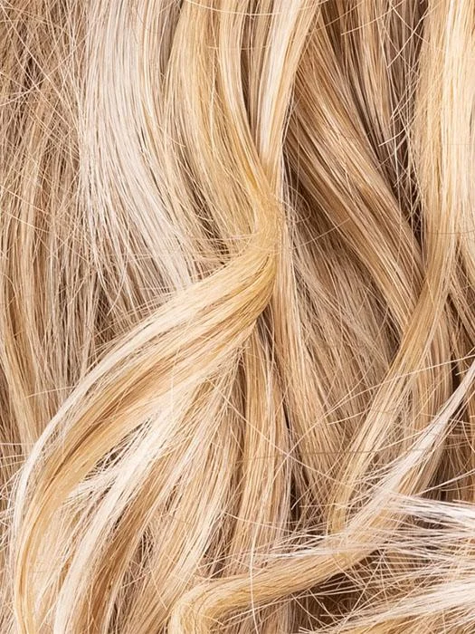 SANDY-BLONDE-ROOTED | Medium Honey Blonde, Light Ash Blonde, and Lightest Reddish Brown blend with Dark Roots