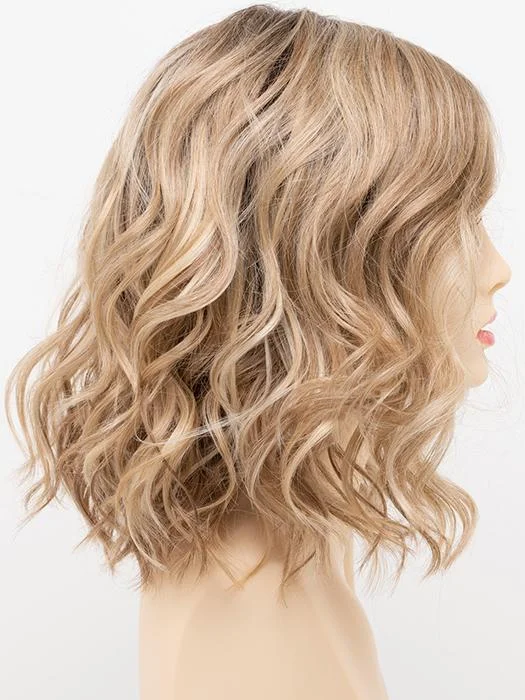 SPARKLING CHAMPAGNE | Medium Brown roots with overall Strawberry Blonde base and soft Golden Blonde highlights