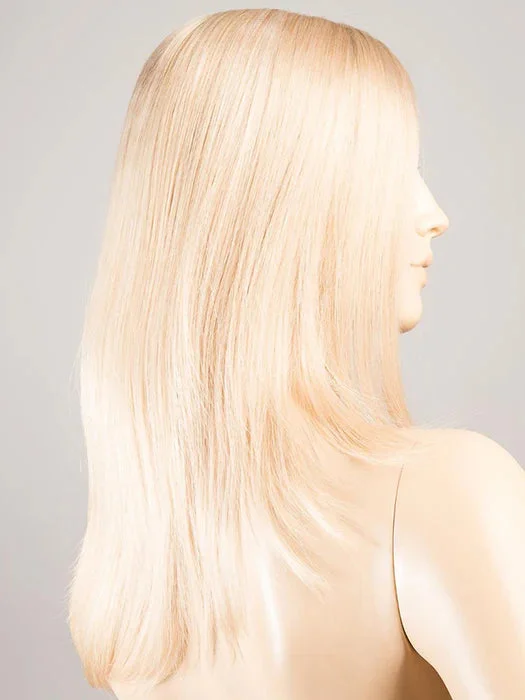 PASTEL BLONDE ROOTED | Medium ash blonde base with Off-white ""pearl"" platinum highlights and dark ash blonde roots