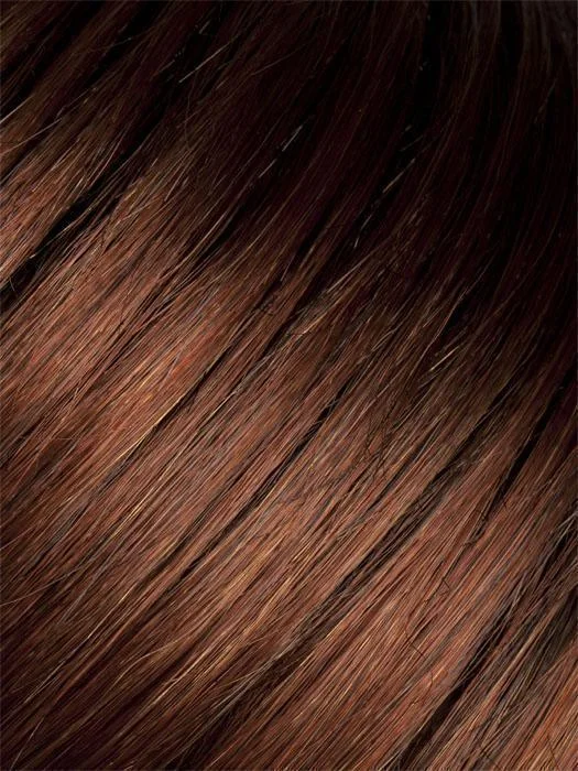 AUBURN-ROOTED 33.130.4 | Dark Auburn and Deep Copper Brown with Darkest Brown Blend and Shaded Roots