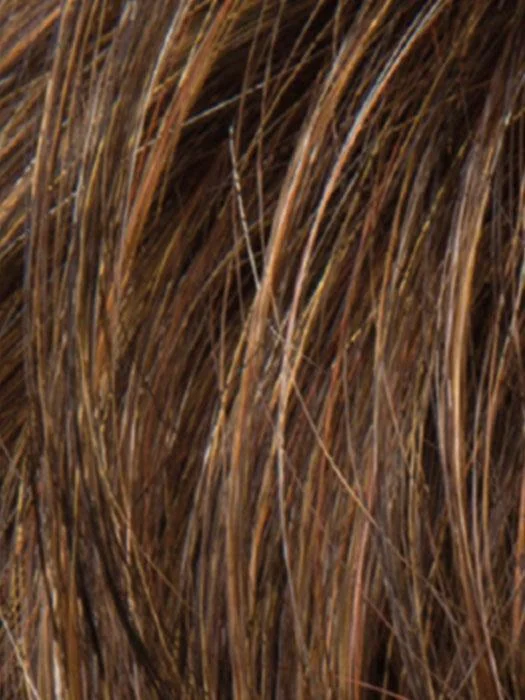 MOCCA-ROOTED | Blend of Med. Brown; Light Brown; and Light Auburn w/ Dark Roots