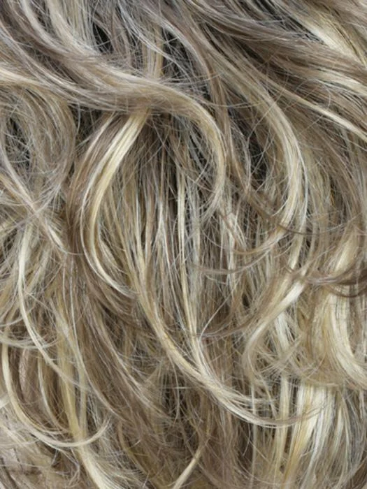 RH12/26RT4 | Light Brown with Fine Golden Blonde Highlights And Dark Roots