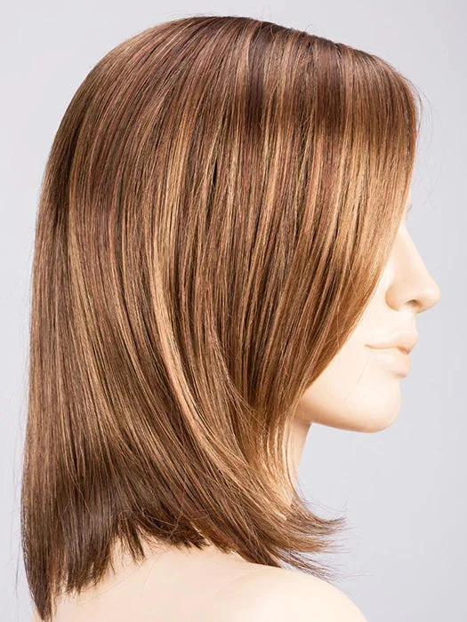 CHOCOLATE ROOTED | Medium to Dark Brown base with Light Reddish Brown highlights and Dark Roots