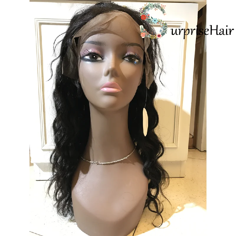 Brazilian Body Wave Front Lace Wigs with Baby Hair for African American